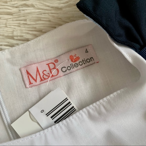 European Brand•White, Khaki, Navy Striped Dress•NWT 🇬🇷 - Picture 7 of 7